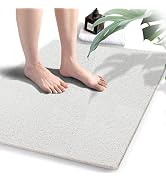 Shower Mats Non Slip, 23.6×34.6 Inch, Bath Mat for Shower, Loofah Mats for Shower and Bathroom, Q...