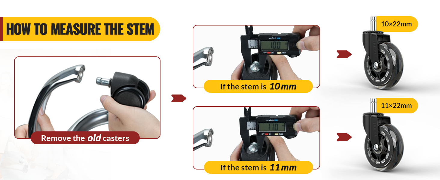 casters for office set of 5 for carpet hardwood floors 3 inch swivel hokeki
