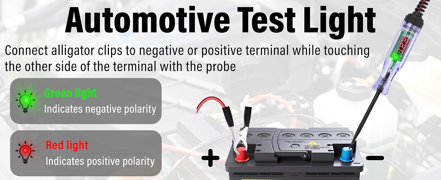 Automotive Test Light with Voltmeter