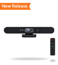 Conference Room Camera, All-in-One 4K Webcam with Microphone and Speaker, AI Tracking and Auto Frami...