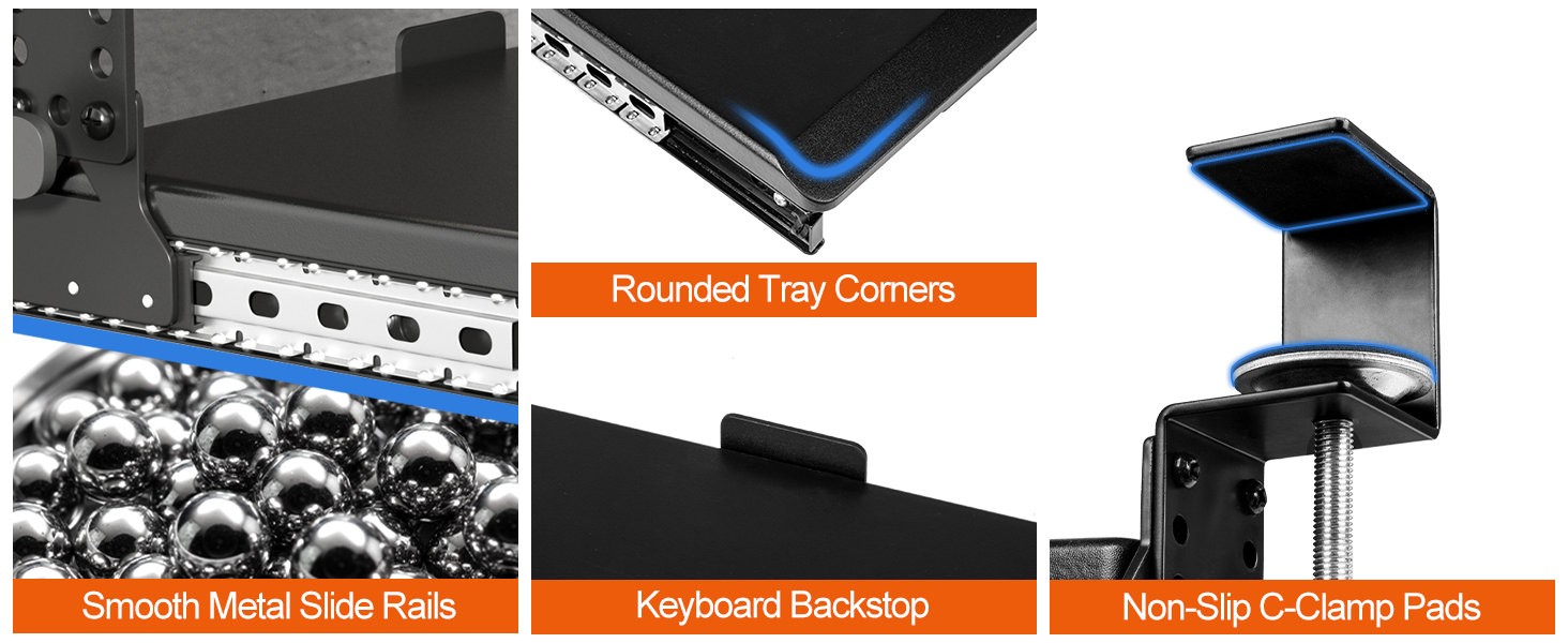 smooth metal slide trays