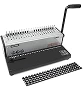 Rayson SD-1201 Binding Machine Punching and Binding with Combs Set - 21 Hole/ 200 Sheets Paper Co...