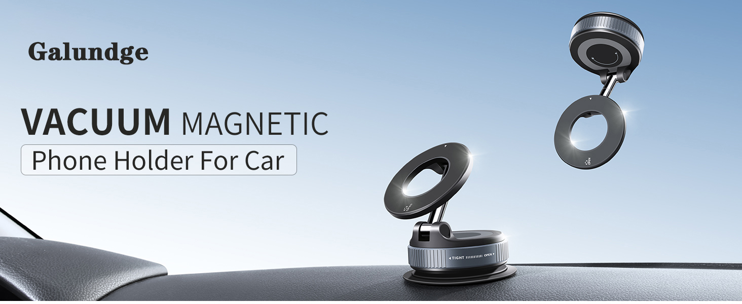 Vacuum Magnetic Phone Holder For Car