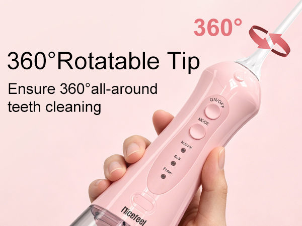 Pink water flosser