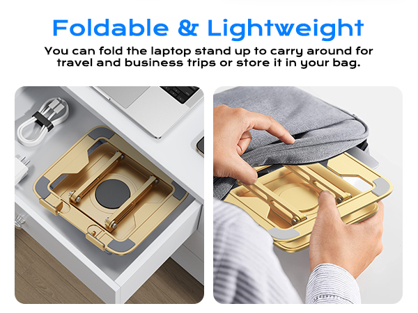 Portable laptop stand,laptop riser for desk,computer riser,laptop mount,laptop stand with 360