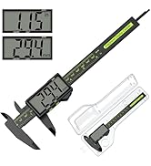Digital Calipers, Caliper Measuring Tool with Large LCD Screen, Plastics Micrometer Caliper Digit...