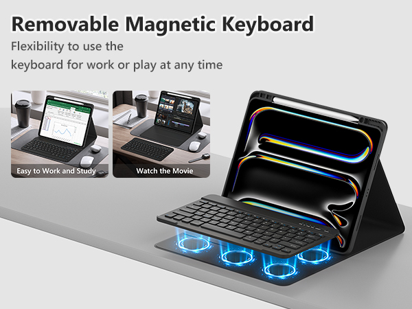 ipad pro 13 inch case 2024 with keyboard ipad 13 pro case with keyboard apple ipad pro 13 inch m4