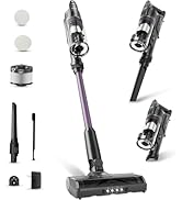 CANDY Cordless Vacuum Cleaner,45Mins Vacuum Cleaners for Home,Stick Vacuum,Strong Suction,Removea...