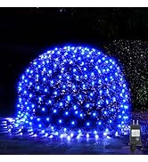 WBao Christmas Net Lights, 200LED 8.4ft x 5.2ft Christmas Bushes Lights with 8 Modes, Timer, End ...
