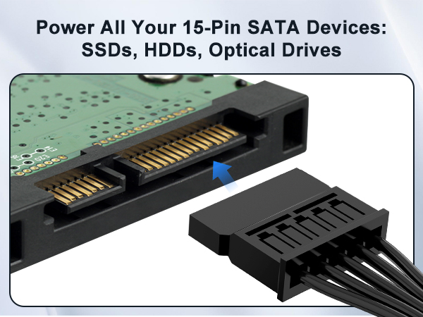 sata power cable, sata power extension cable, sata extension cable, sata cable, sata power extension