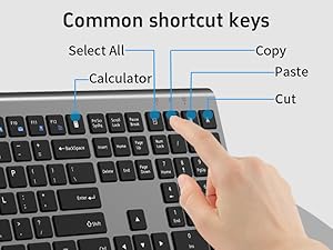 Common shortcut keys