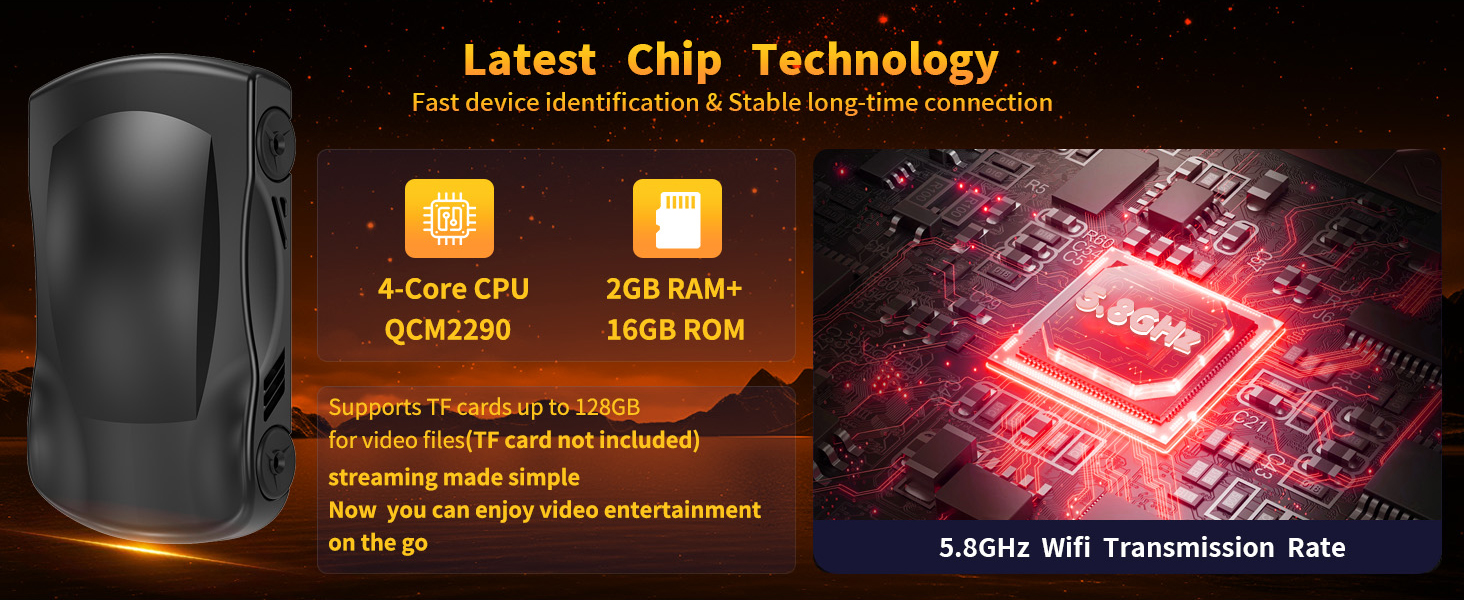 With 2GB RAM+16GB ROM, TF card support up to 128GB