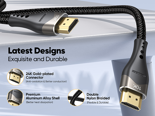 nylon braided hdmi cable
