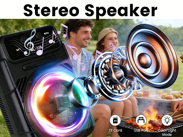 Portable bluetooth speaker bluetooth wireless speaker bluetooth speaker with FM