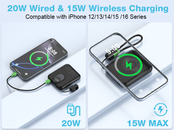 20W Wired Fast Charging&amp; 15W Wireless Charging