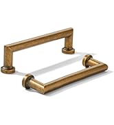 khtumeware 10-Pack 3-Inch(76mm) Antique Brass Cabinet Pulls,Vintage Brass Handles for Kitchen Cab...