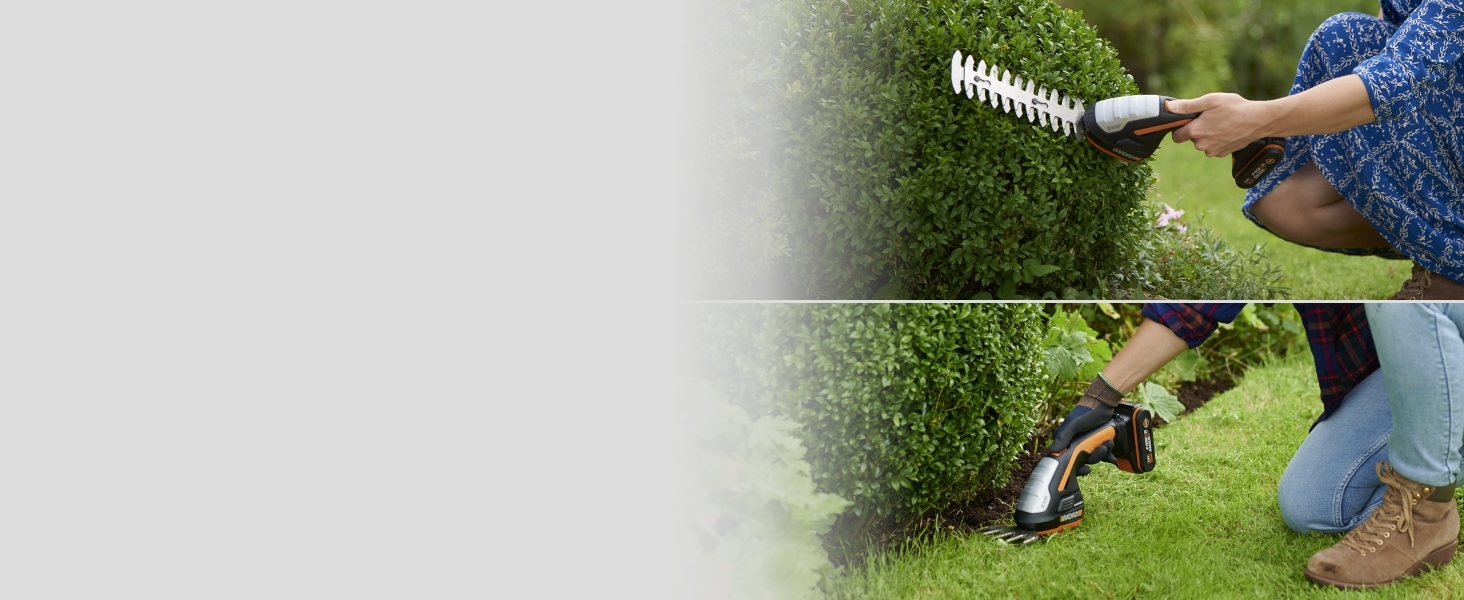WORX WG801 20V Cordless Grass Shear - two tools in one