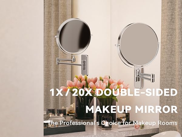 WALL MOUNTED MAKEUP MIRRORV