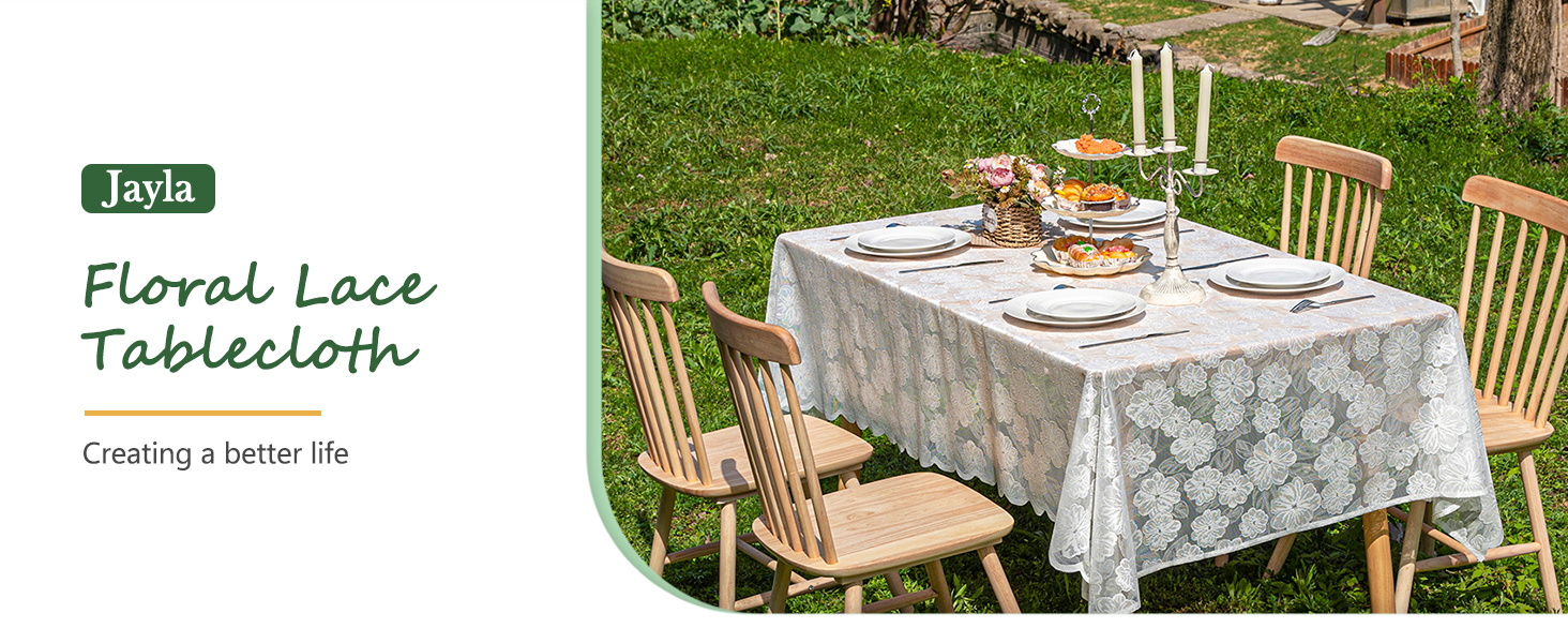 Floral Lace Tablecloth