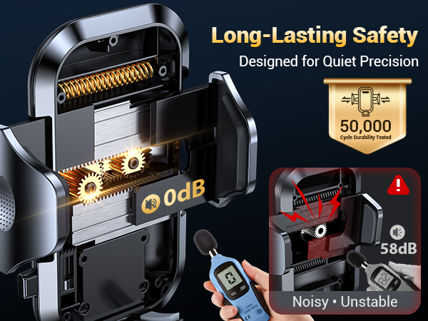 shock-absorb car-safe iphone car mount