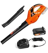 Leisch Life Cordless Leaf Blower, 210MPH Electric Leaf Blower with 2.0Ah Battery &amp; Fast Charger, ...
