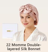 ZIMASILK 22 Momme Adjustable 100% Pure Mulberry Silk Bonnet for Sleeping Women, Double-Layered Si...
