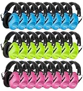 Floriogra 24 Pack Noise Canceling Headphones for Kids, Kids Ear Protection Earmuffs for Autism To...