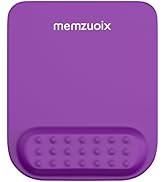memzuoix Purple Ergonomic Mouse Pad with Wrist Rest Support,Premium Memory Foam Cushioning for Pa...