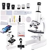 Microscope for Kids &amp; Adults,Kids Microscope with Built-in Light Source,40x-2000x High Power Magn...