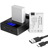 LP-E8 Battery and Charger Pack, 2-Pack Battery and Dual Slot Charger Compatible with Canon EOS Re...