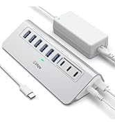 Powered USB Hub 10Gbps, intpw 9-Port USB 3.2 Hub, USB C Hub with USB A/USB C 3.2, 4 USB 3.0, 2 PD...