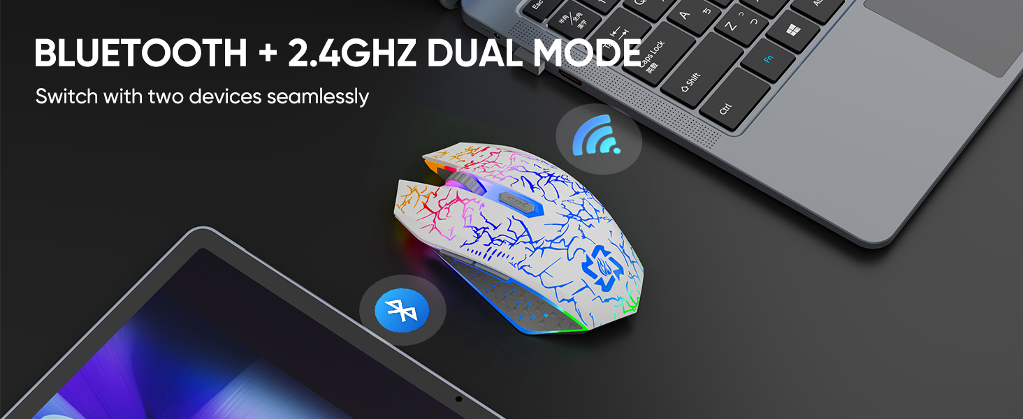 Bluetooth Mouse Wireless Gaming Mouse
