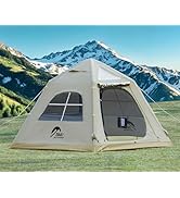 TAILI Inflatable Blow Up Tent for Camping with Hand Pump for 2/4/6/8 Person, Easy Setup Outdoor I...