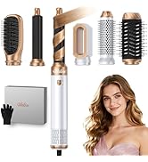 Ukliss Hair Dryer Brush 6 in 1, Hot Air Brush &amp; Styler with ALCI Safety Plug, Ionic Blow Dryer Br...