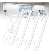 Under Cabinet Lights Plug-in Cold White 6000K, Dimmable LED Under Cabinet Lighting, 4pcs 12 Inch ...