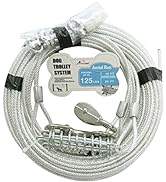 Petest 60ft Trolley Runner Cable for Heavy Dogs Up to 125 Pounds
