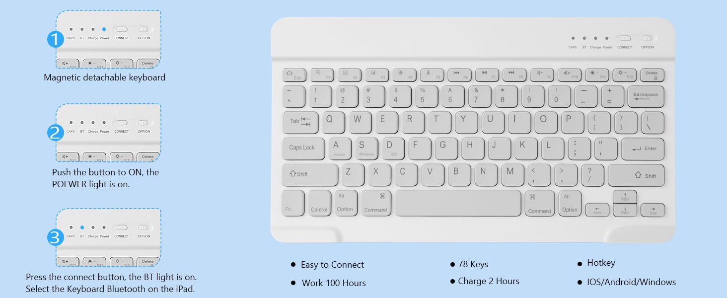  Keyboard Case for iPad Pro 12.9 inch (5th, 6th Generation) &amp; New Air 13 inch M2
