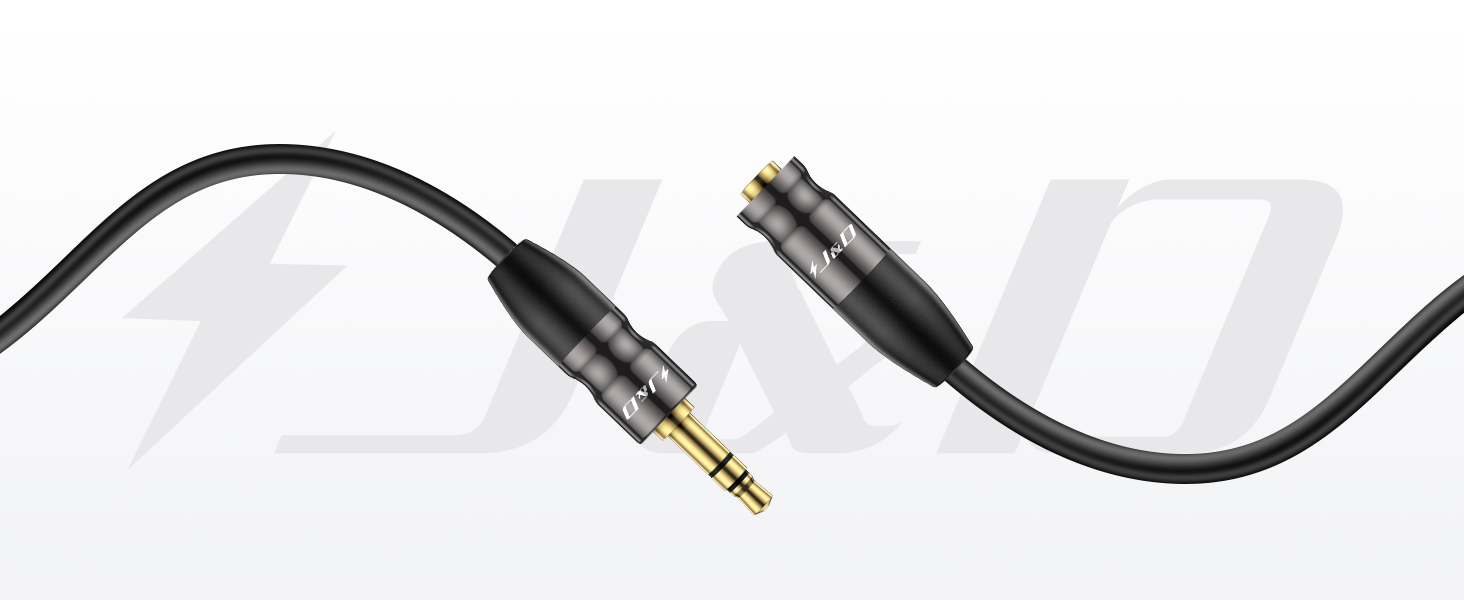 Aux Audio Extension Cable,Gold Plated,1/8 inch Stereo Jack