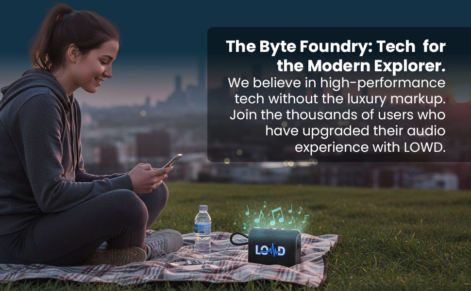 Waterproof Bluetooth Speaker – Portable Wireless Speaker with 800mAh Battery, 5 Hours of Playtime