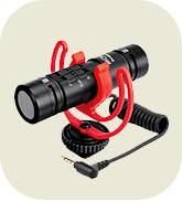 Movo DoubleMic V2 Two-Sided Supercardioid Video Shotgun Microphone for iPhone, Android, Smartphon...