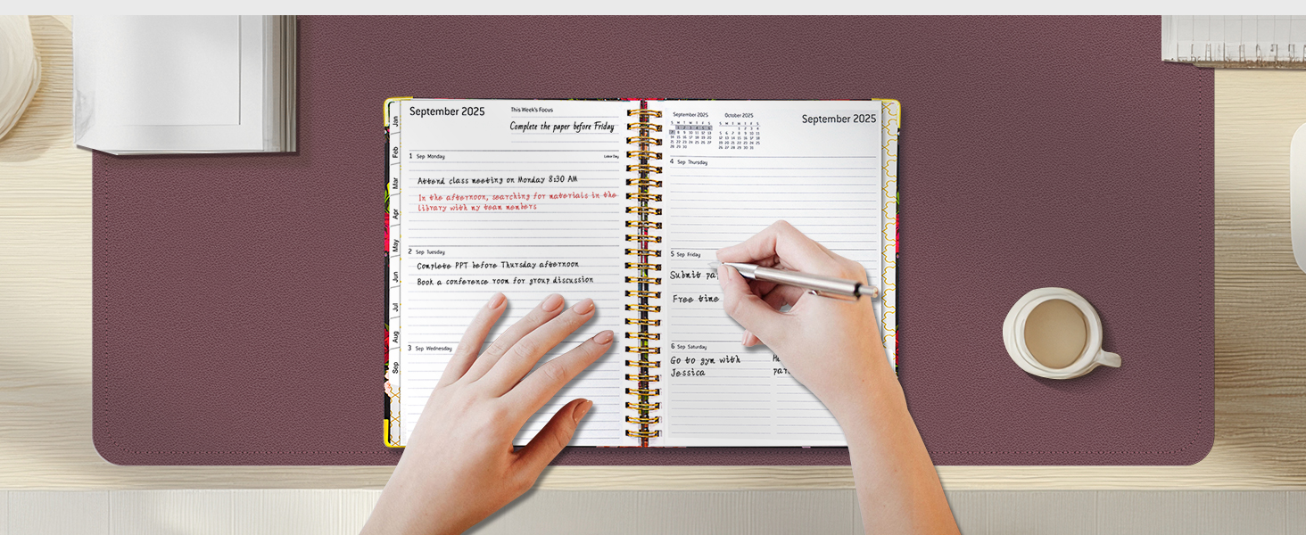 PU Leather Desk Blotter Mat