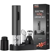 7-in-1 Premium Aluminum Alloy Electric Wine Opener Gift Set, BABONIR USB-C Rechargeable Automatic...