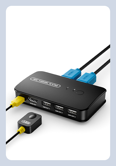 KVM Switches 2 Port KVM Switch 2 Computers 1 Monitor 2 Port KVM Switch HDMI kvm switches kvm