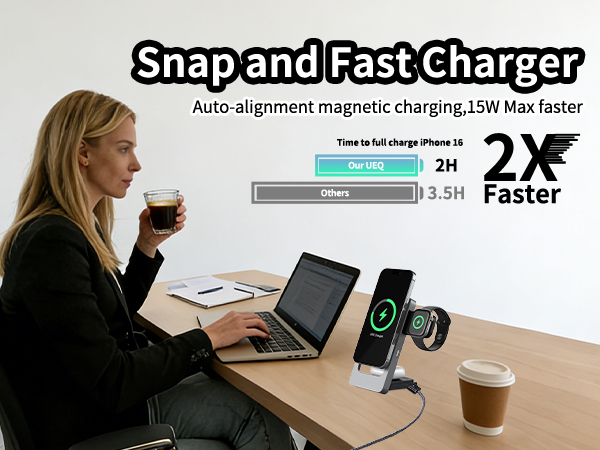 3-in-1 Foldable Wireless Charging Station