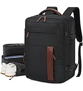 LIGHT FLIGHT Laptop Travel Backpack, 40L Flight Approved Carry on Backpack, Expandable Luggage Ba...