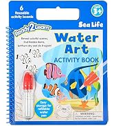 READY 2 LEARN Water Art Activity Book - Sea Life - 6 Scenes - Mess-Free Water Coloring Book - Lea...