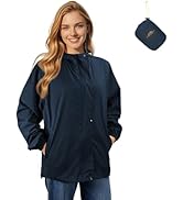 LAMA Women's Rain Jacket Lightweight Waterproof, Windbreaker Jacket with Hood Sun Protection, Pac...