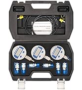 MEASUREMAN Portable Excavator Hydraulic Digital Pressure Test Coupling Kit, Including 6 Test Coup...