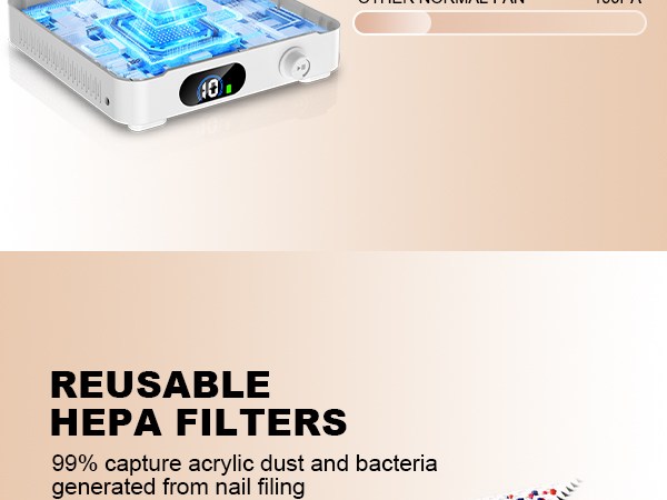 nail dust collector rechargeable