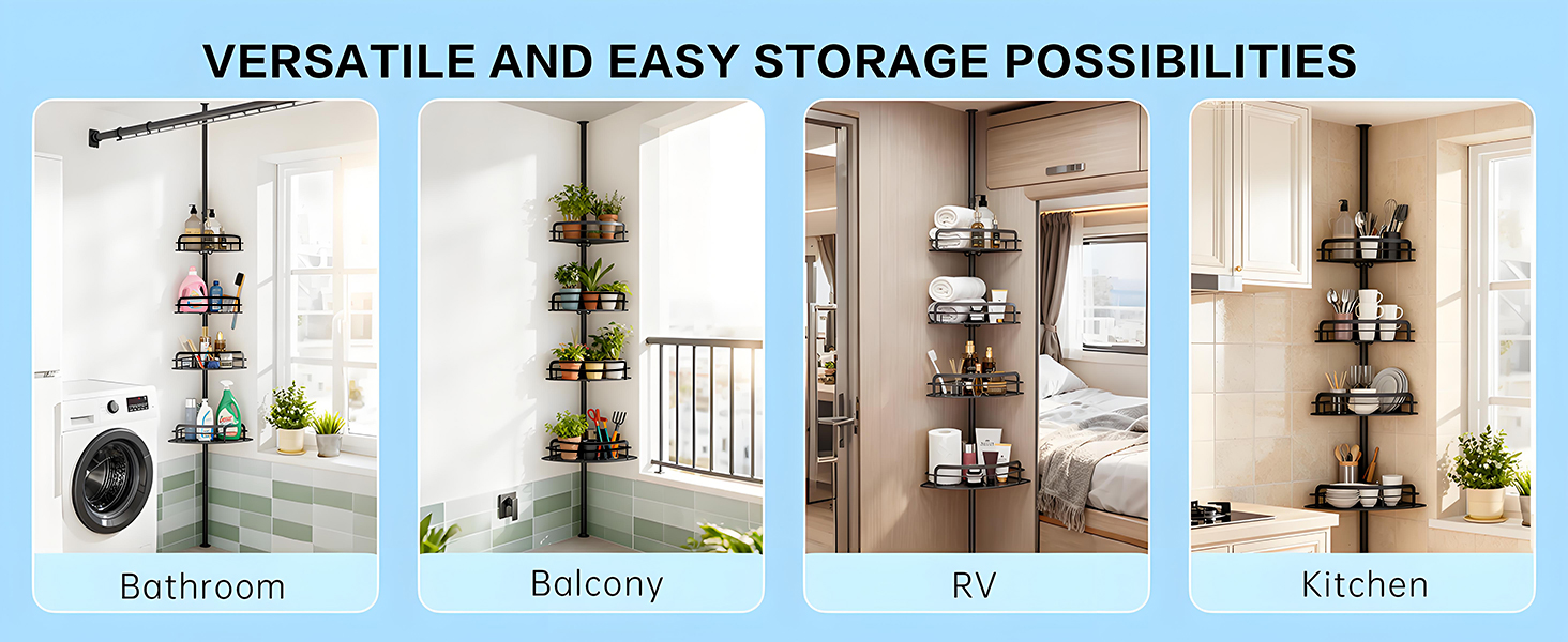 4-Tier Bathroom Organizer